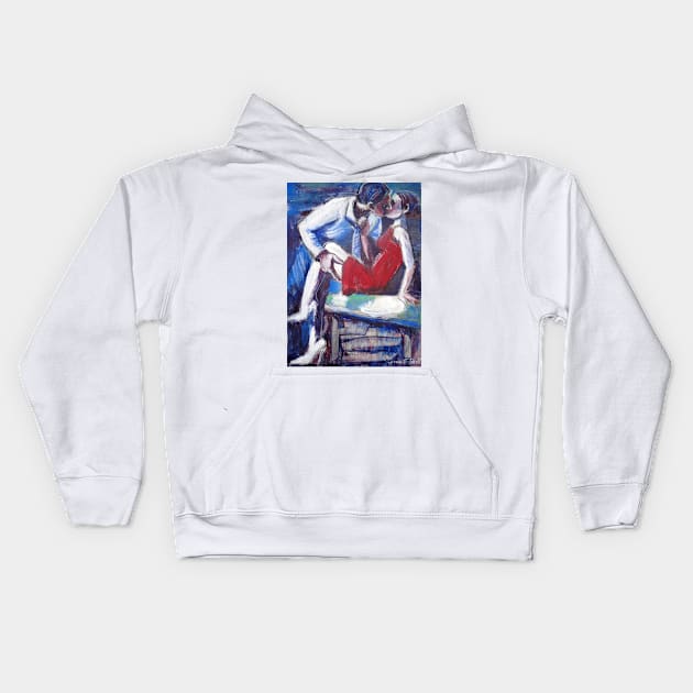 Lovers - Attraction Kids Hoodie by CarmenT